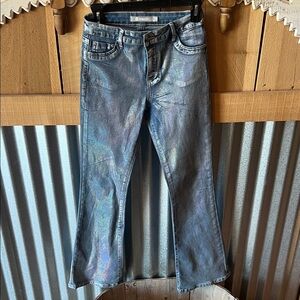 Tractr Iridescent Flare Jeans